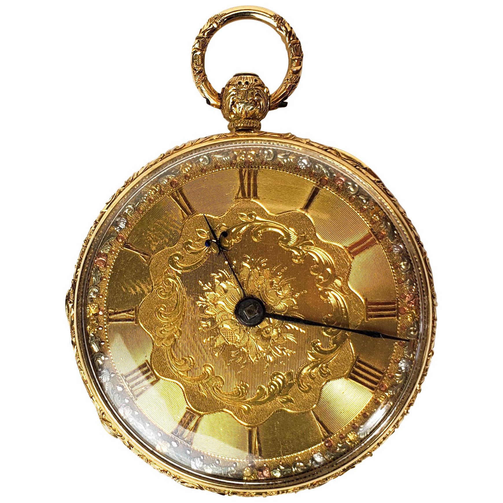 18 Karat Gold Maidstone Watch by Joseph Barling, 19th Century