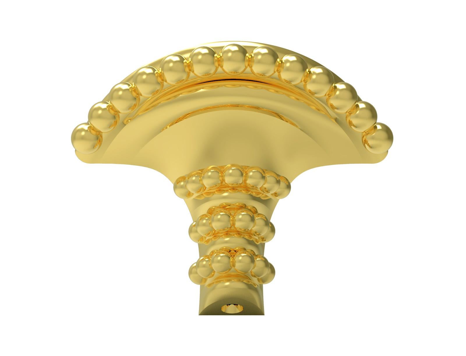 Classical Greek 18 Karat Gold Minoan-Inspired Basket Necklace For Sale