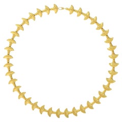 18 Karat Gold Minoan-Inspired Basket Necklace by Romae Jewelry