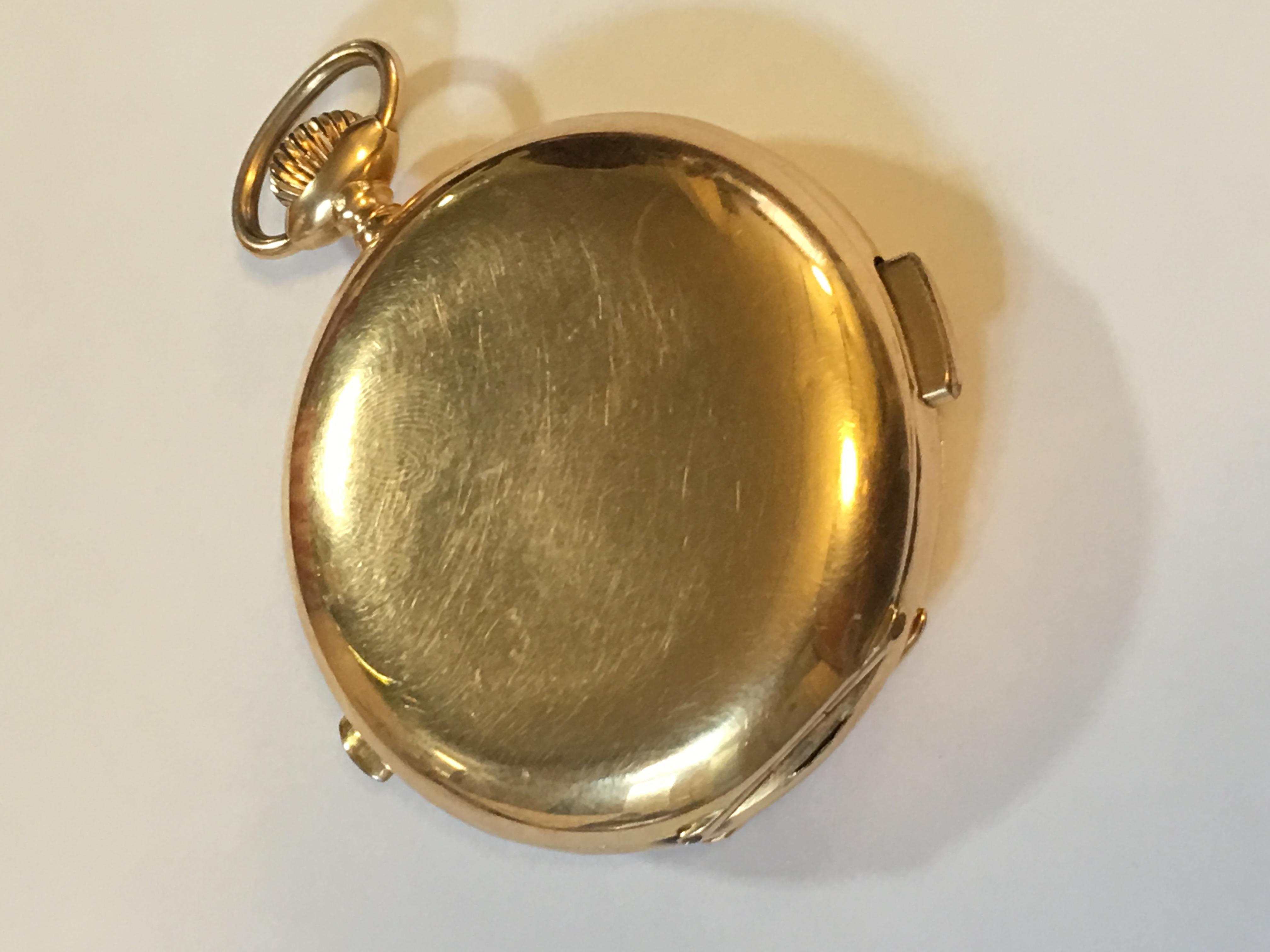 18 Karat Gold Minute Repeater Full Pocket Watch 1