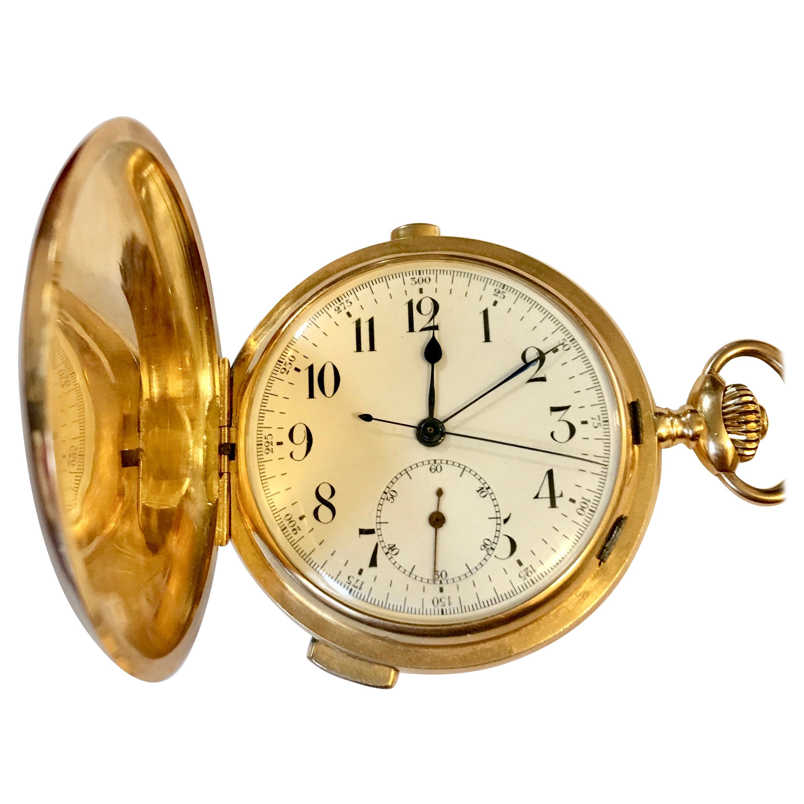 18 Karat Gold Minute Repeater Full Pocket Watch