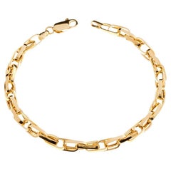 Bracelet en or 18 carats avec chaîne en forme de trombone, The Moderns