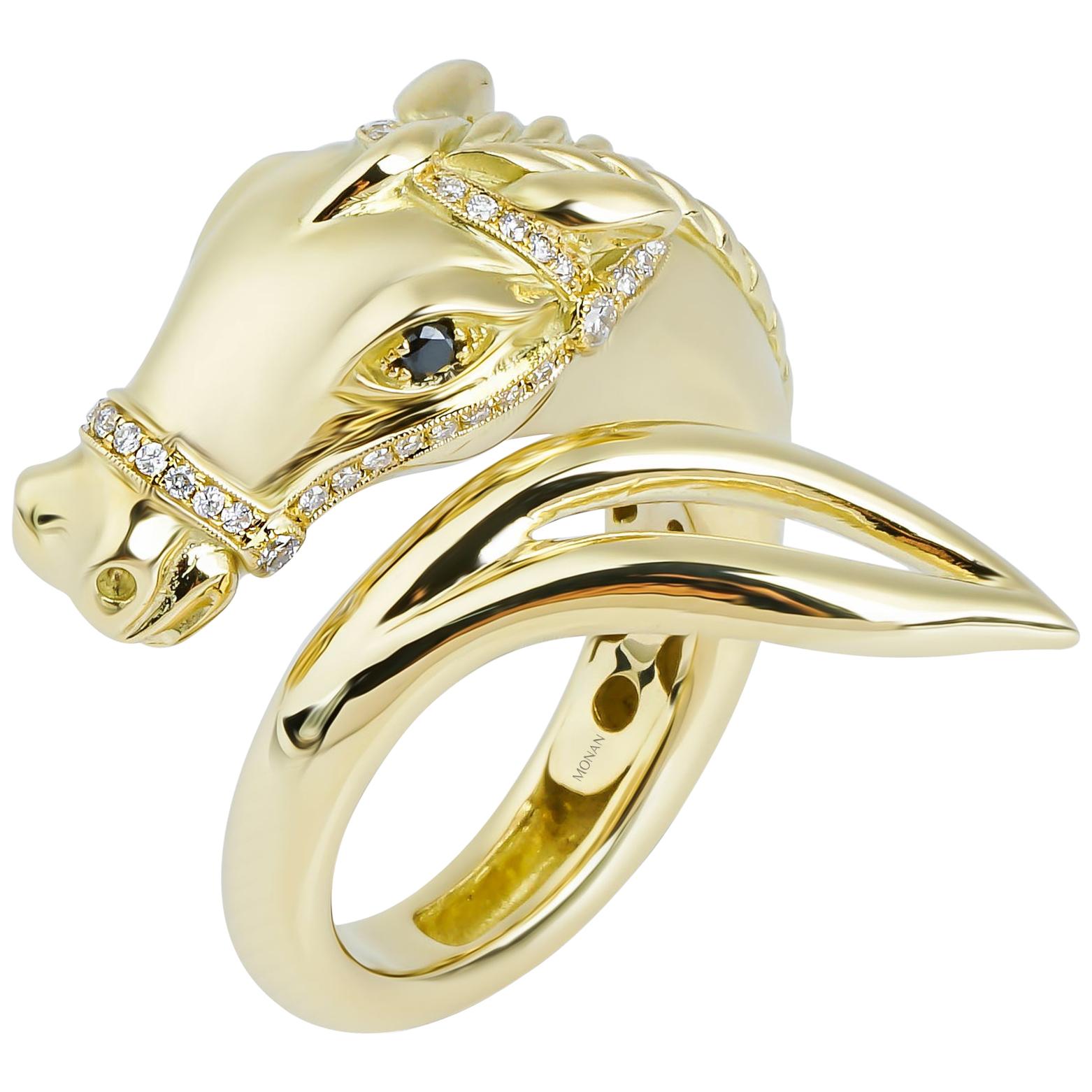 18 Karat Gold Monan Another World 0.21 Carat Diamond Ring For Sale