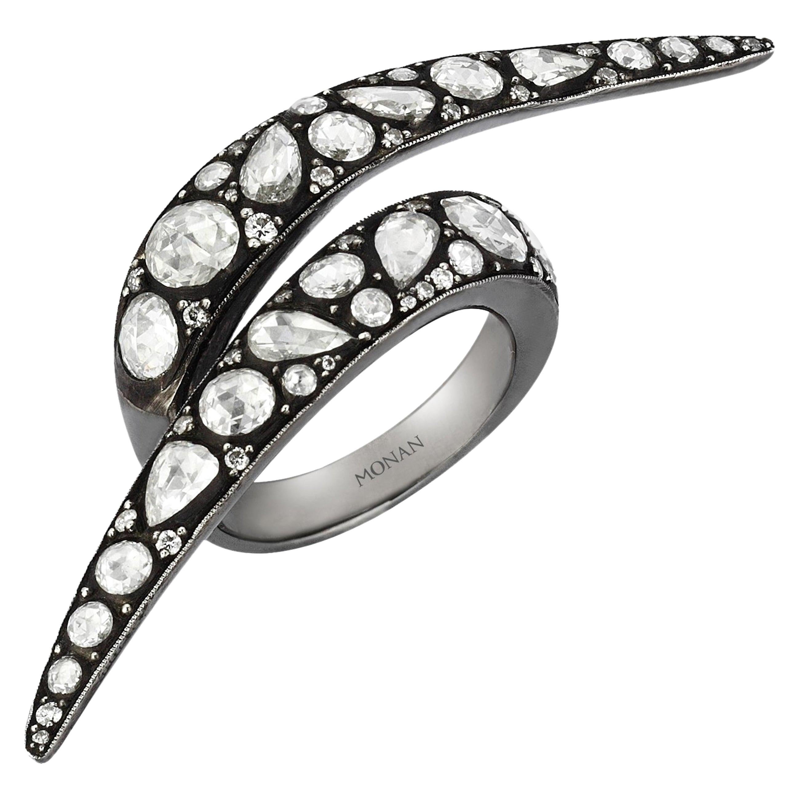 18 Karat Gold Monan Maleficent 2.65 Carat Diamond Ring For Sale