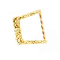 18 Karat Gold Monkey Reaching for Banana Belt Buckle by John Landrum Bryant
