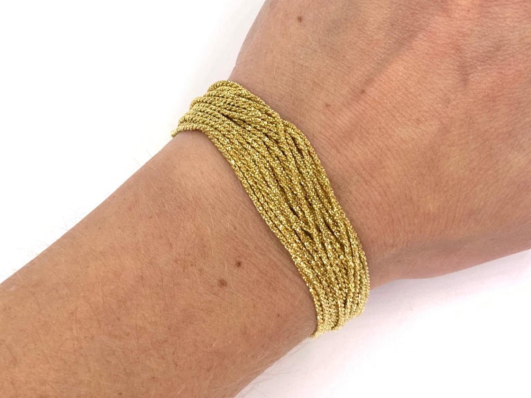 18 Karat Gold MultiStrand Bracelet by Yuri Ichihashi For Sale at
