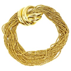 18 Karat Gold Multi-Strand Bracelet by Yuri Ichihashi