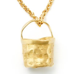 Susan Lister Locke Nantucket "Anti-Basket" Pendant in 18 Karat Gold