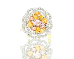 18 Karat Gold Natural Colour Diamond Ring