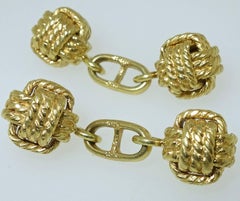 18 Karat Gold Nautical Motif Cufflinks