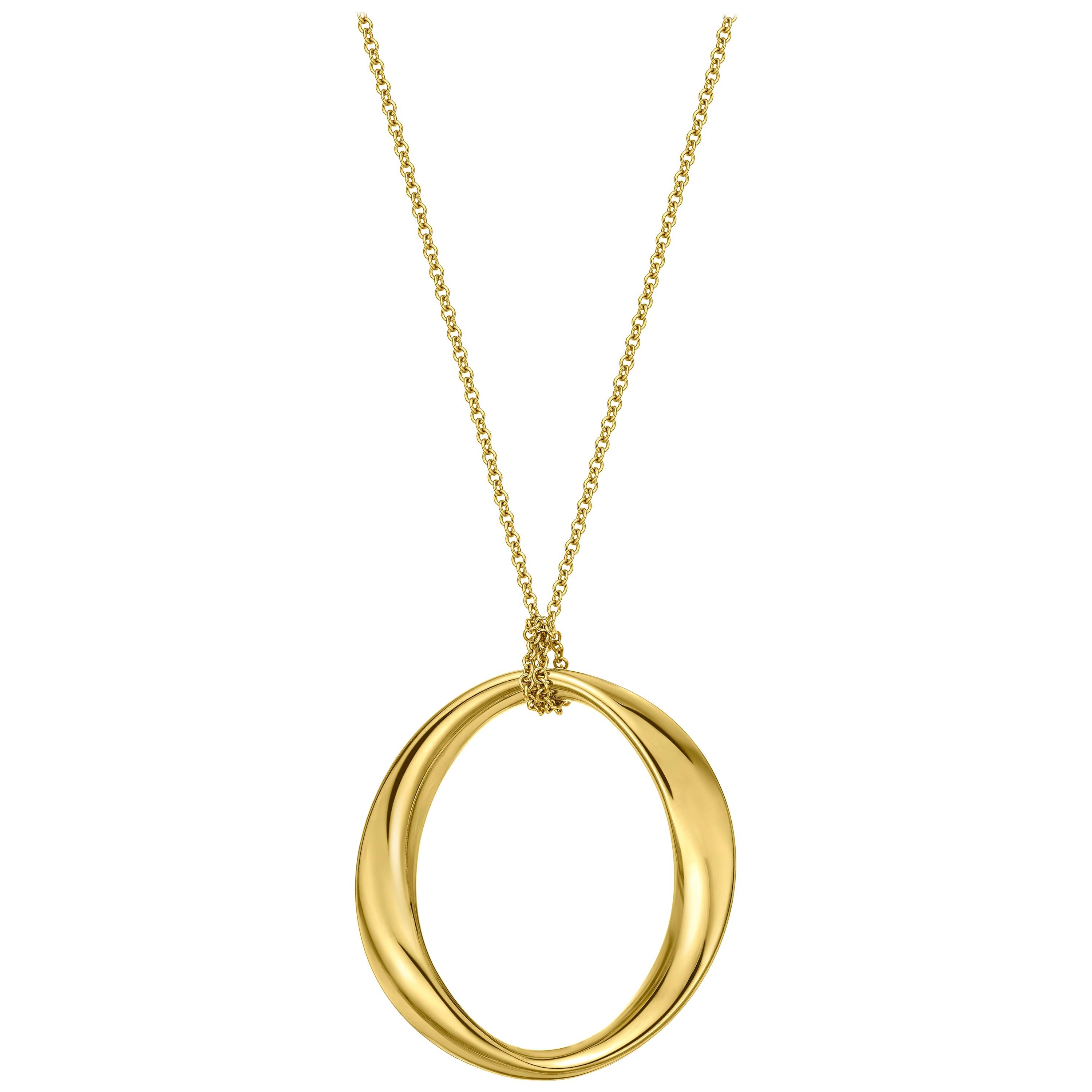 18 Karat Gold Necklace For Sale