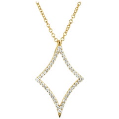 18 Karat Gold North Star Diamond Necklace