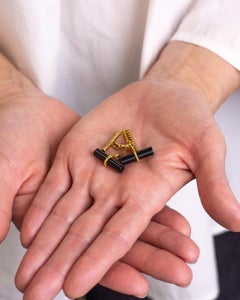 18 Karat Gold & Onyx 'Baton' Cufflinks by Boucheron