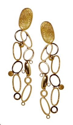 18 Karat Yellow Gold detachable earrings