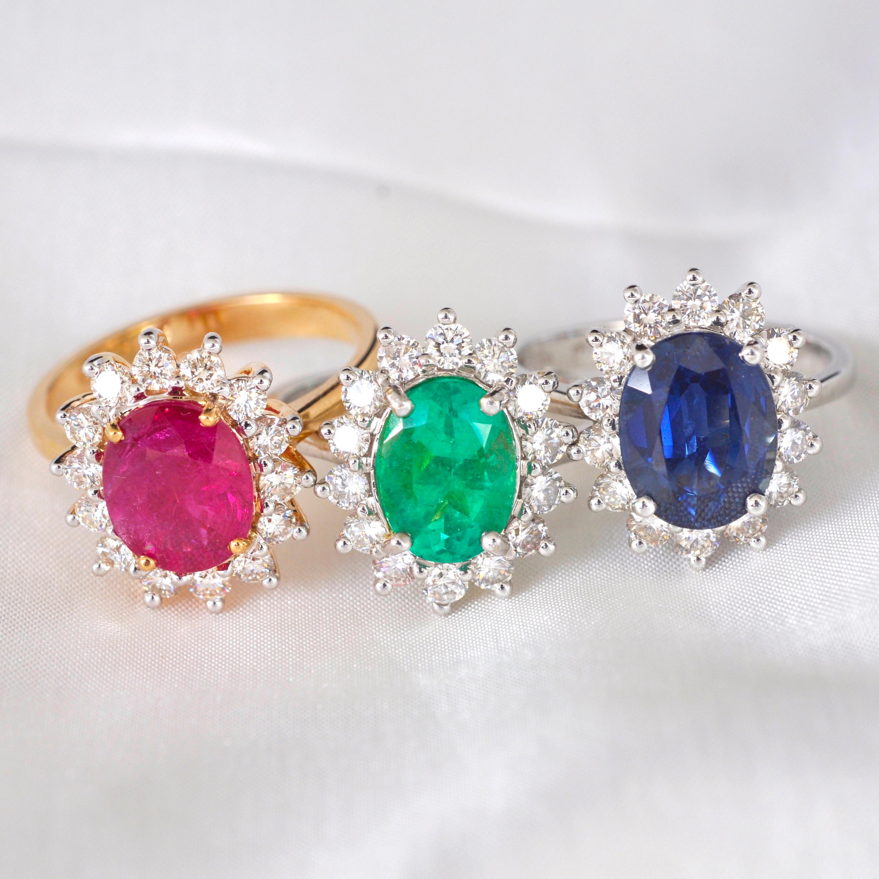 mozambique ruby engagement rings