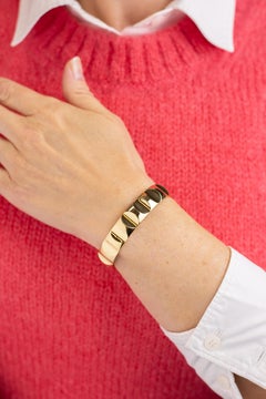 18 Karat Gold, Paloma Picasso For Tiffany & Co 'Groove' Cuff