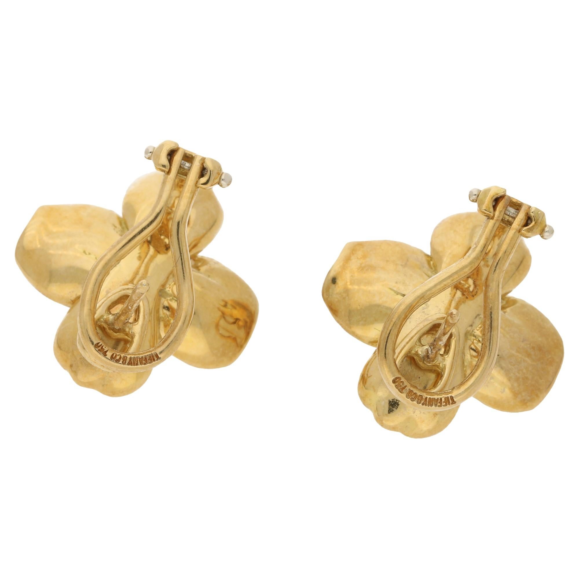 tiffany dogwood earrings