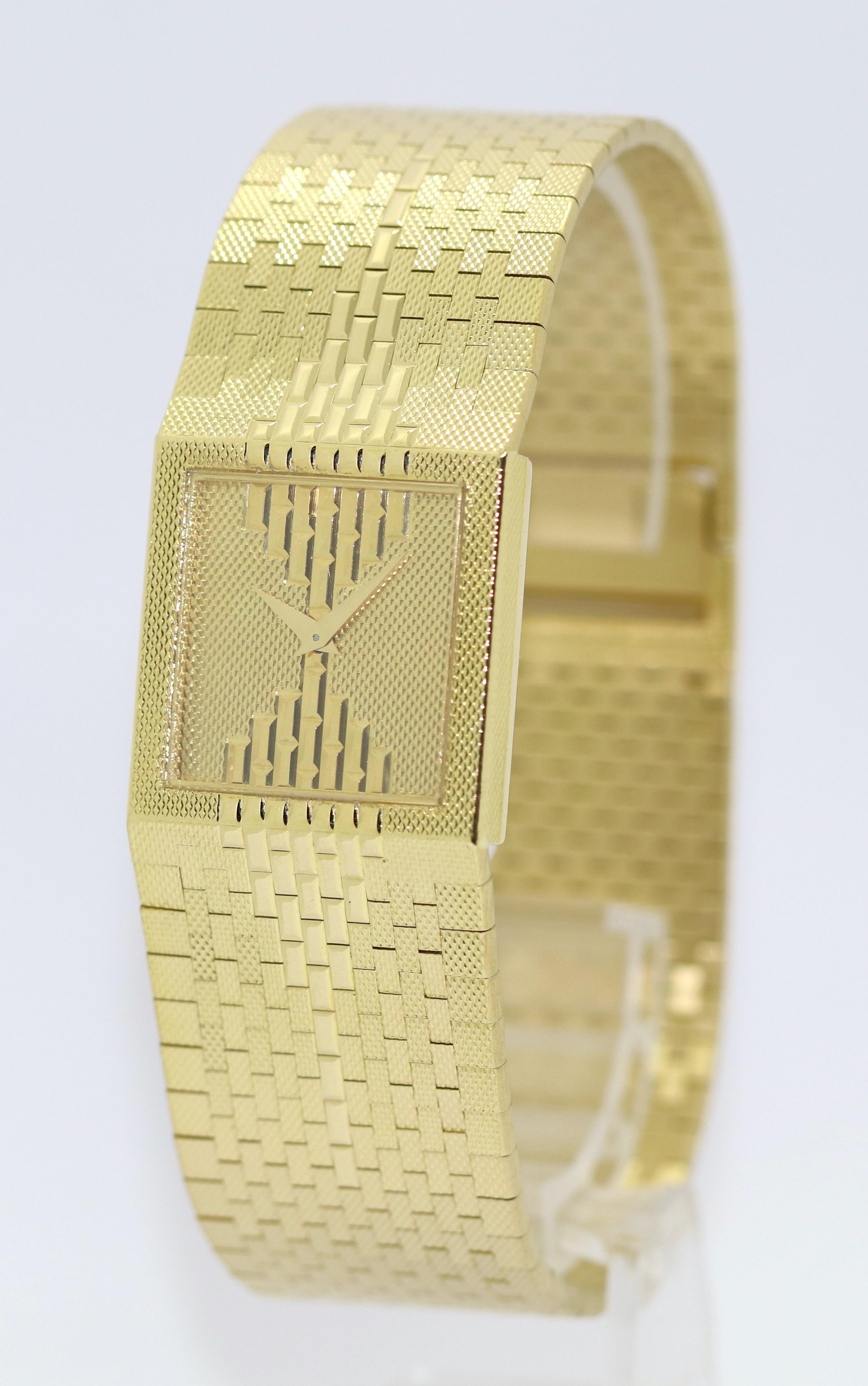 Piaget Polo Damenarmbanduhr aus 18 Karat Gold mit Art-déco-Design Ref, 7131 C38 (Art déco)