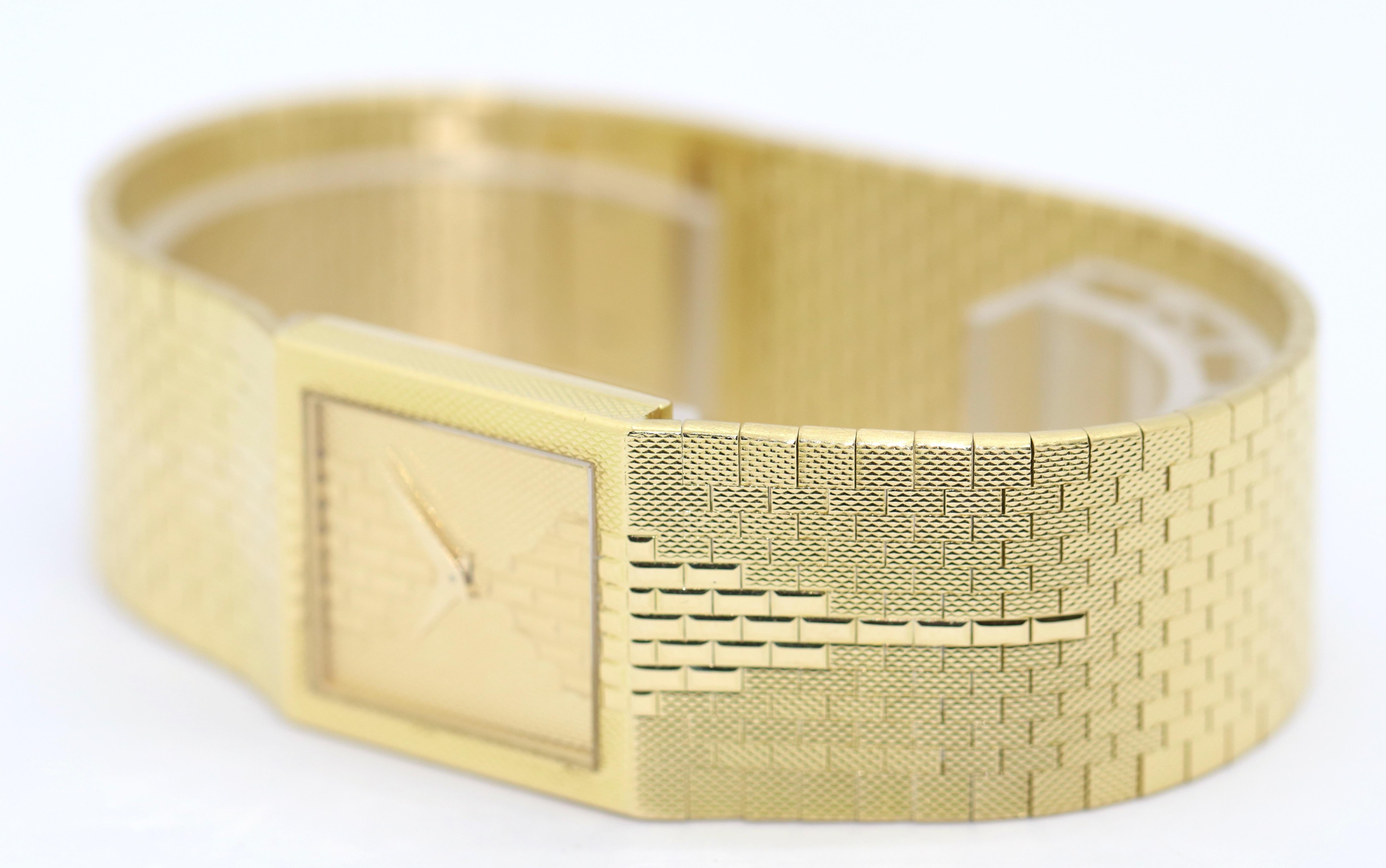 Piaget Polo Damenarmbanduhr aus 18 Karat Gold mit Art-déco-Design Ref, 7131 C38 2