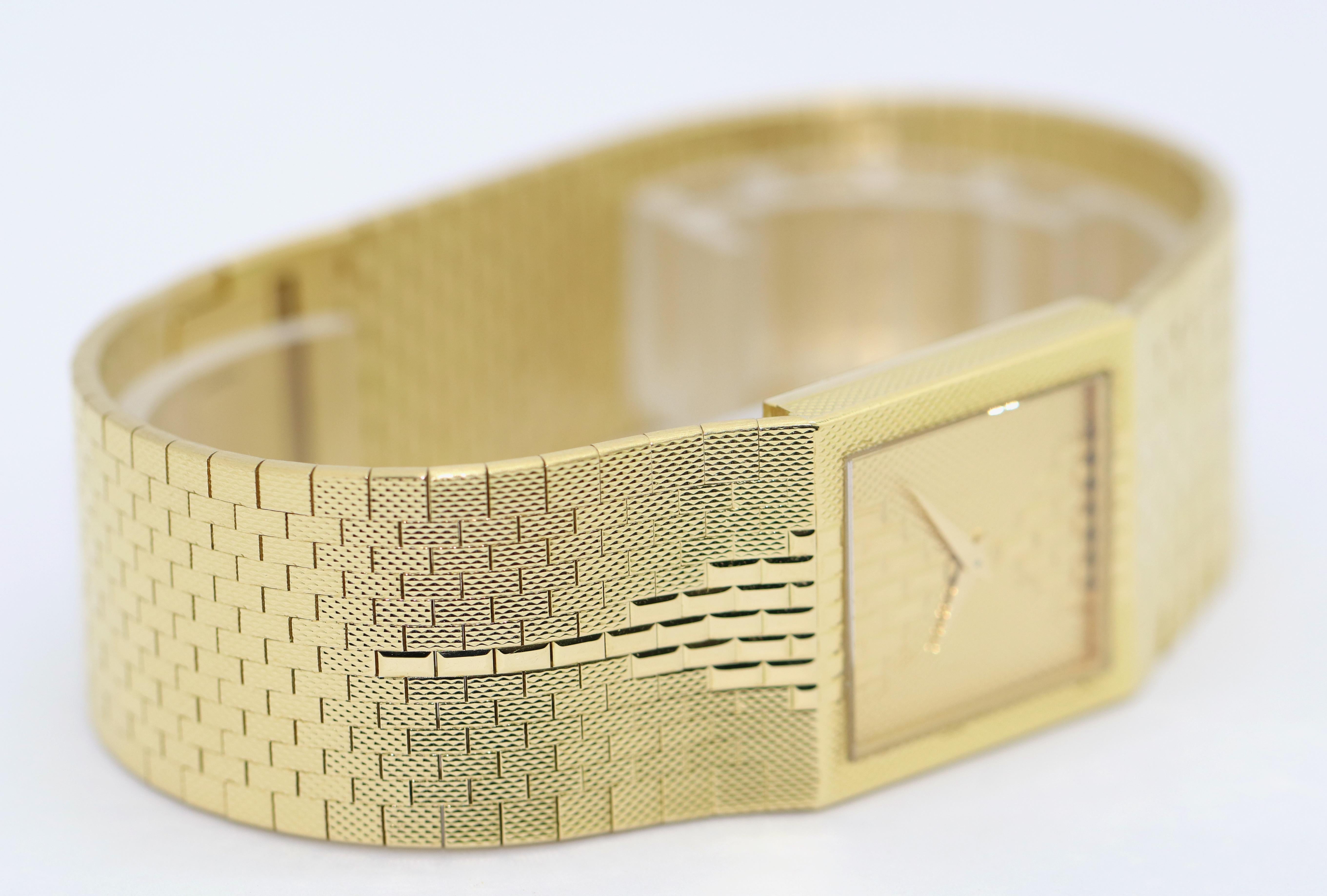 Piaget Polo Damenarmbanduhr aus 18 Karat Gold mit Art-déco-Design Ref, 7131 C38 3