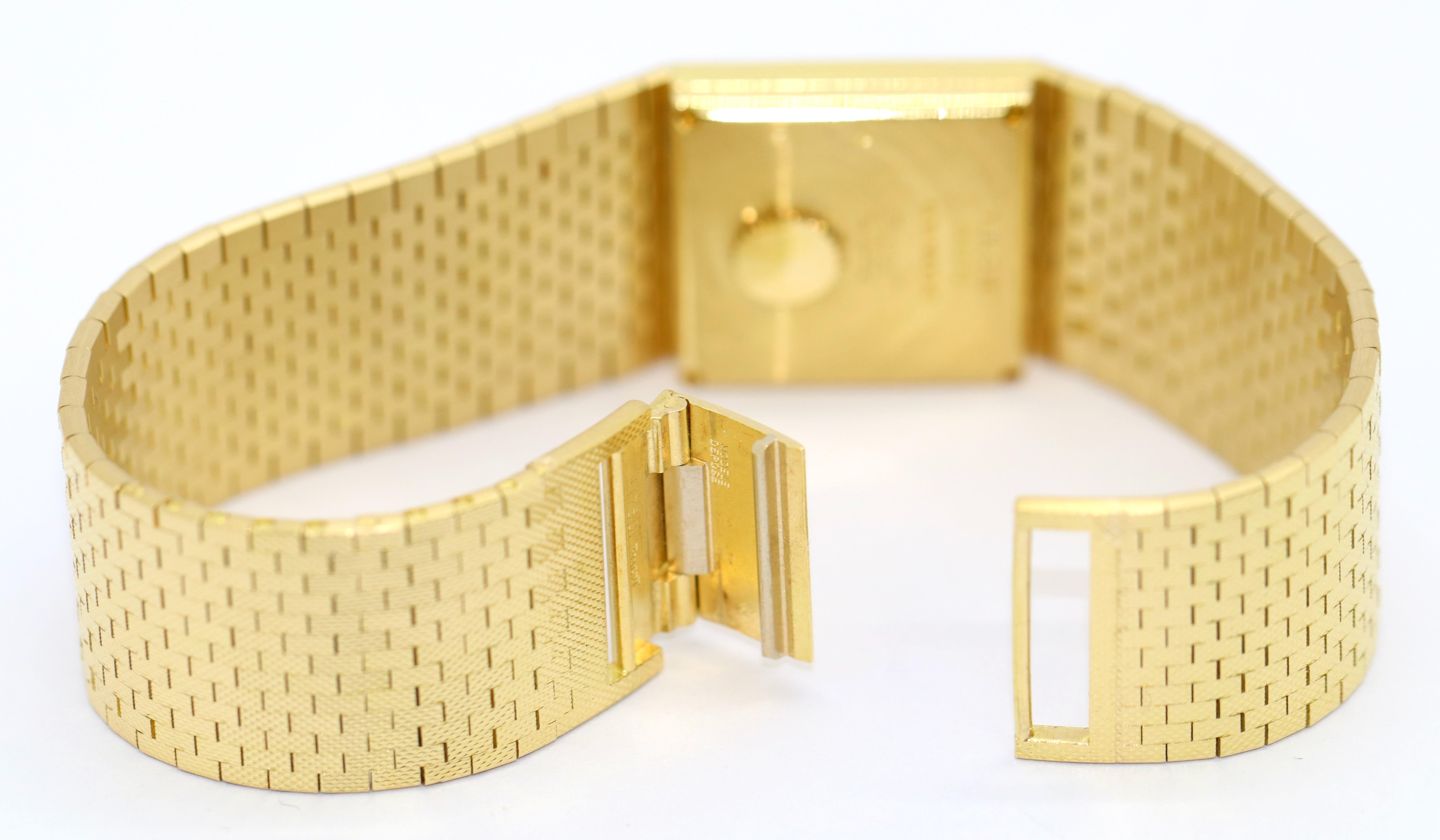 Piaget Polo Damenarmbanduhr aus 18 Karat Gold mit Art-déco-Design Ref, 7131 C38 5