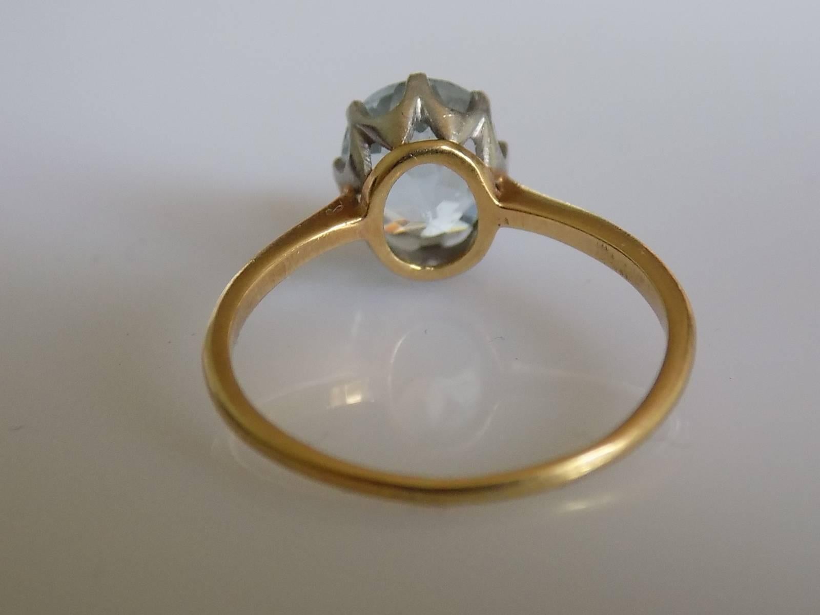 edwardian aquamarine engagement ring