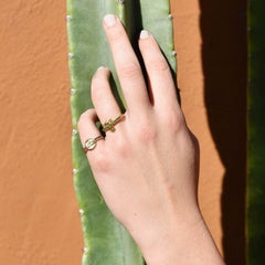 18 Karat Gold Ram Sapphire Ring