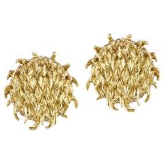 18 Karat Gold Rambutan Earrings by Andrew Glassford