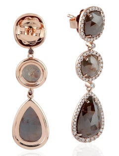 16.1 Carat Fancy Diamond 18 Karat Gold Earrings