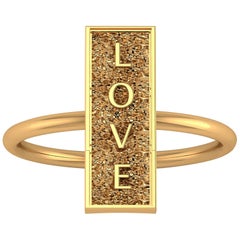 18 Karat Gold Ring Everlasting Love, geschnitzt im Berg Ferrucci