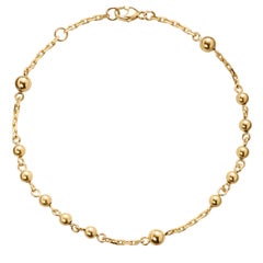 18 Karat Gold Rosary Bracelet