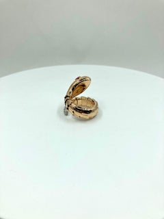 18 Karat Gold Rubies and Diamonds Italian Ring