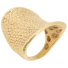 Used 18 Karat Gold Saddle Shape Cocktail Ring