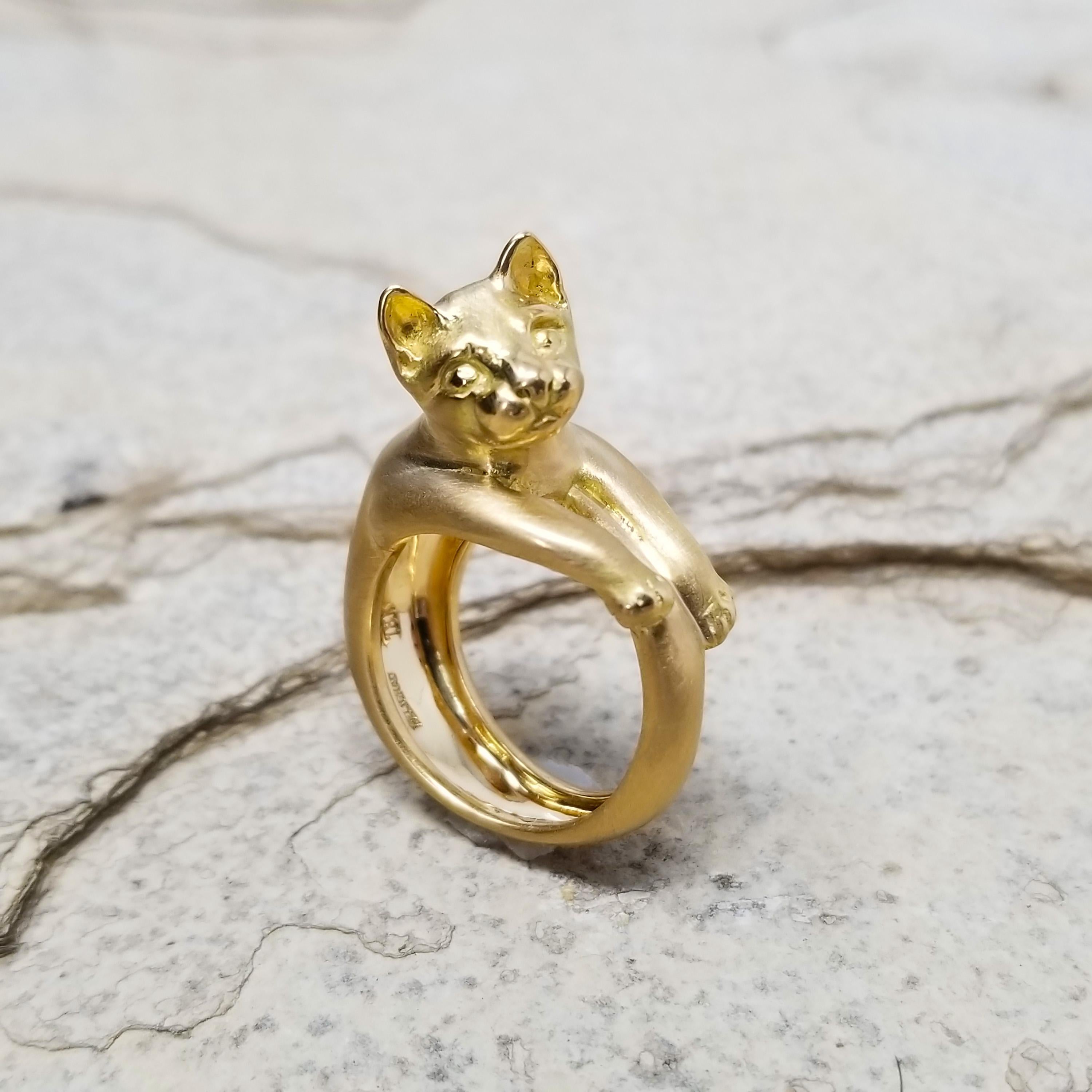 cat rings gold