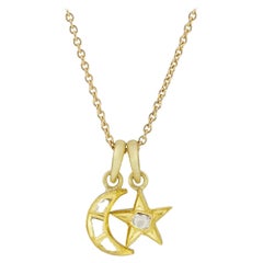 18 Karat Gold Set Polki Diamond Star & Moon 'Small'