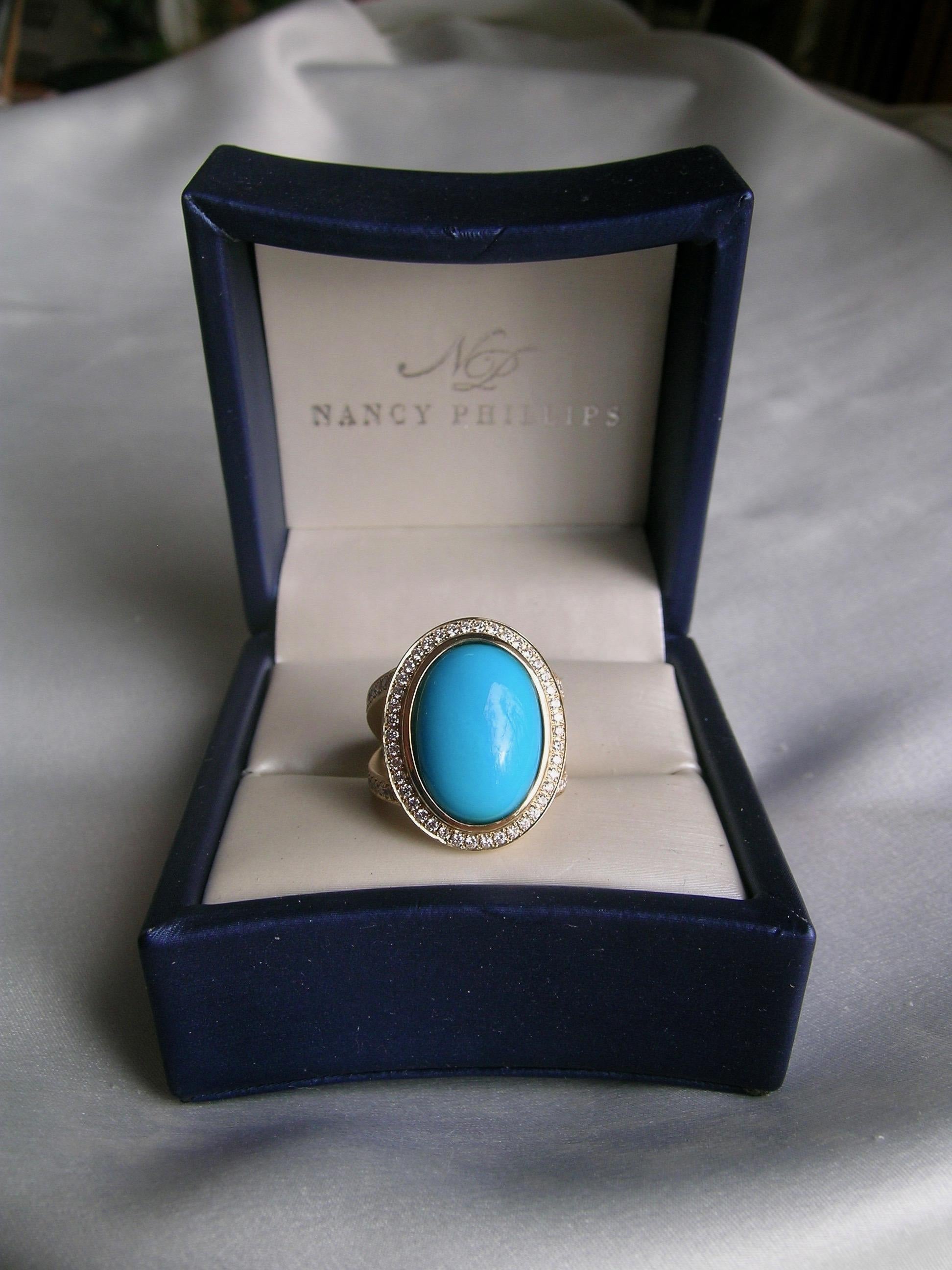 sleeping beauty turquoise gold ring