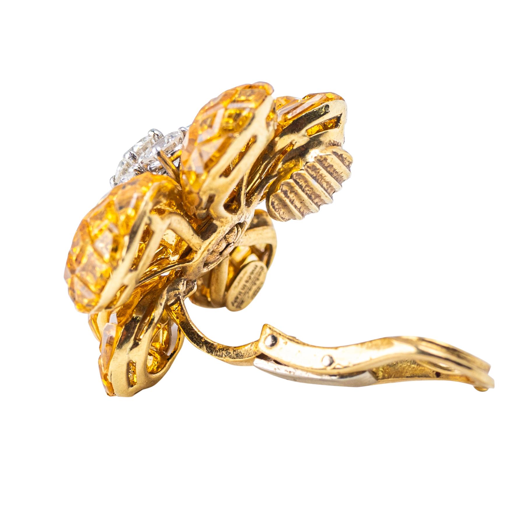 da uomo o donna Bracciale in oro 18 carati con tormalina, diamanti e zaffiri in vendita