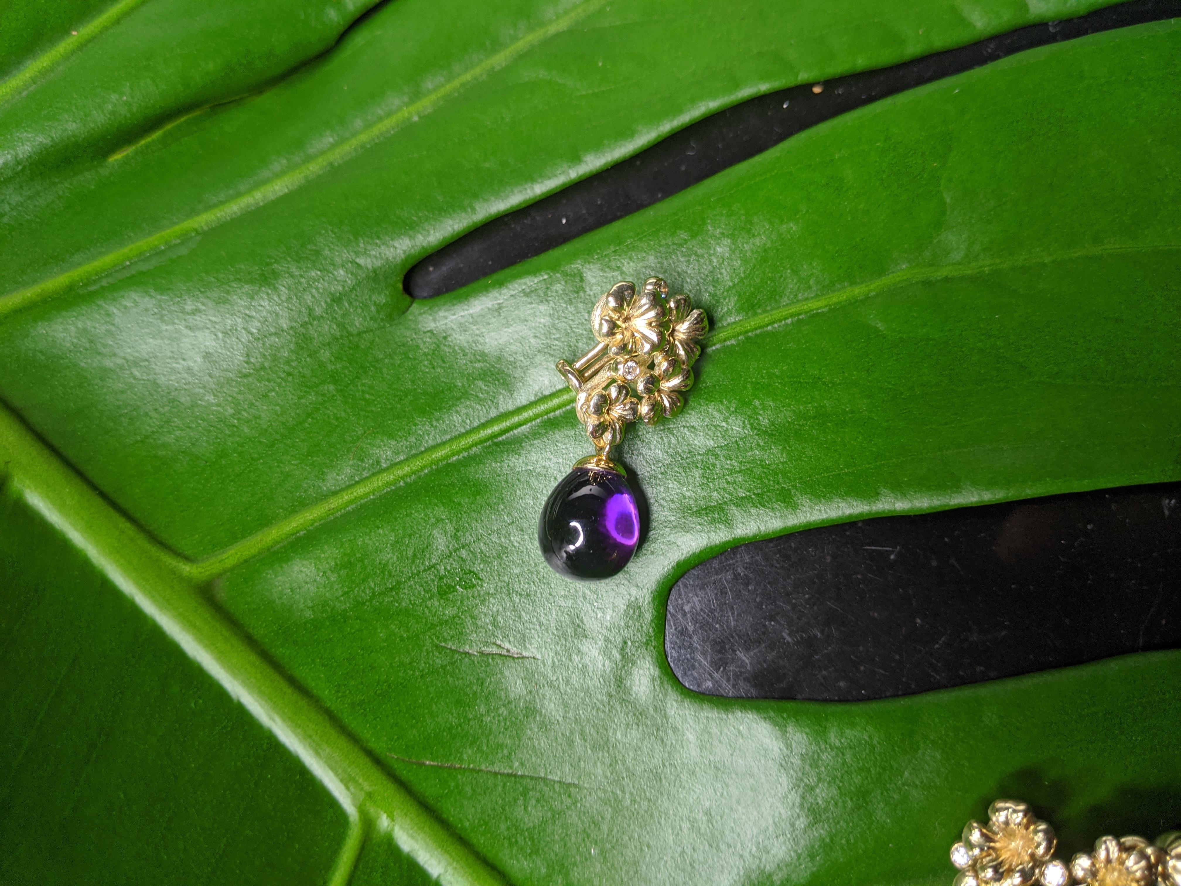 Collana con ciondolo Transformer in oro a diciotto carati e diamanti in vendita 2