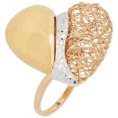 Tricolor-Ring aus 18 Karat Gold