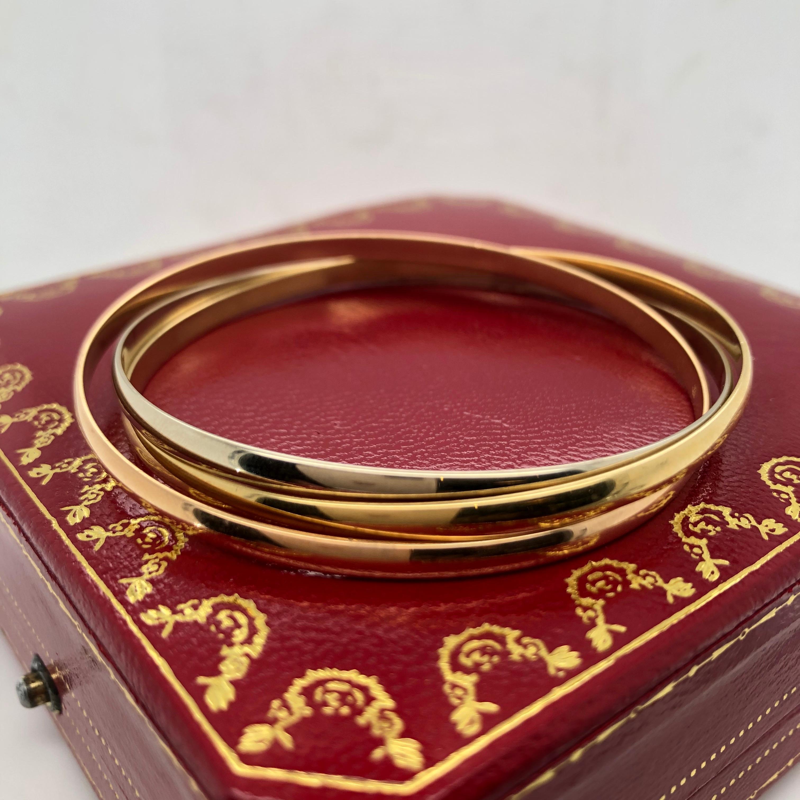  Bracelet jonc Trinity en or 18 carats de Cartier Pour femmes 