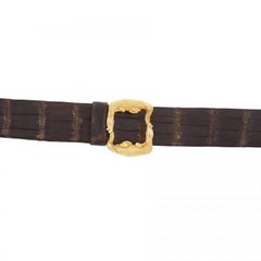 18 Karat Gold Two Alligators Buckle for One Inch Belt by John Landrum Bryant