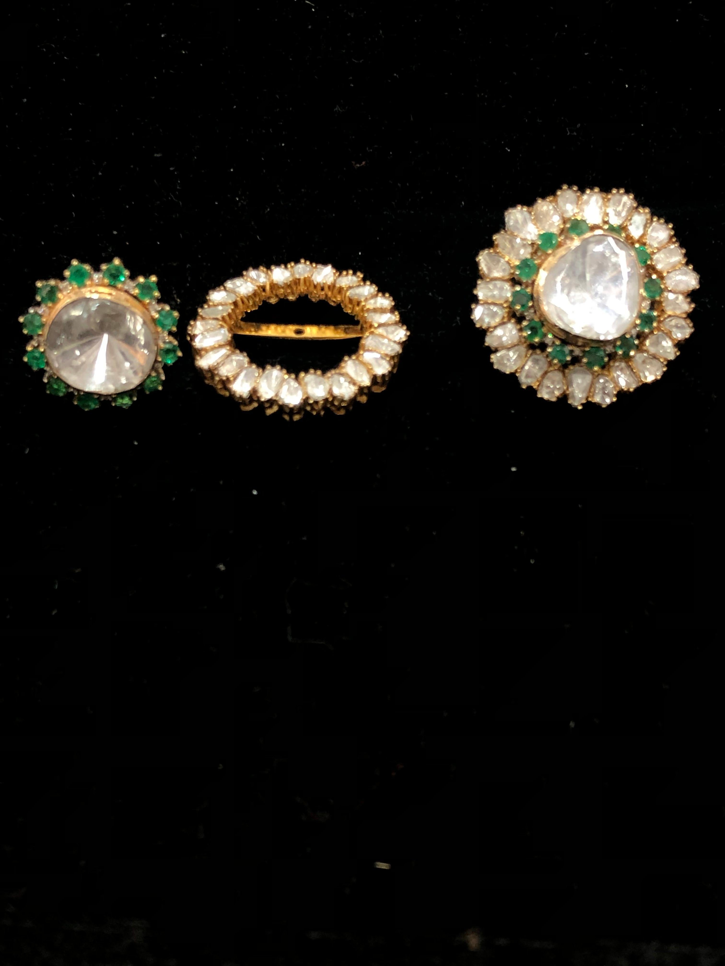 emerald earrings india