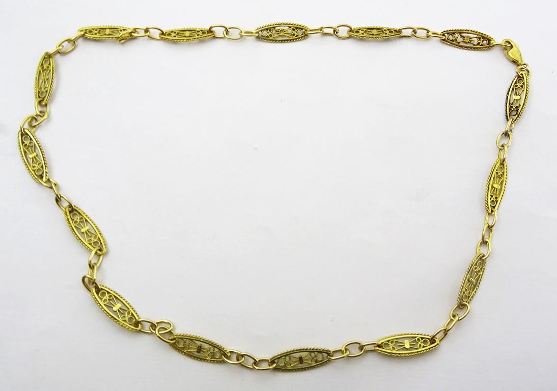 
This style of French ( North African) Necklaces are part and parcel of Many French and North African ( Morocco and Algeria mainly.).
They originated in the 1930's and each one is a unique piece based on the same general esthetic but you can see the