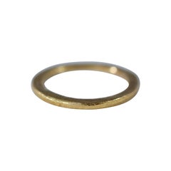 Used 18 Karat Gold Wedding Unisex Band Ring for Men or Women Design by AB Jewelry NYC