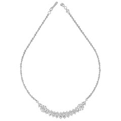 18 Karat Gold White Diamond Necklace
