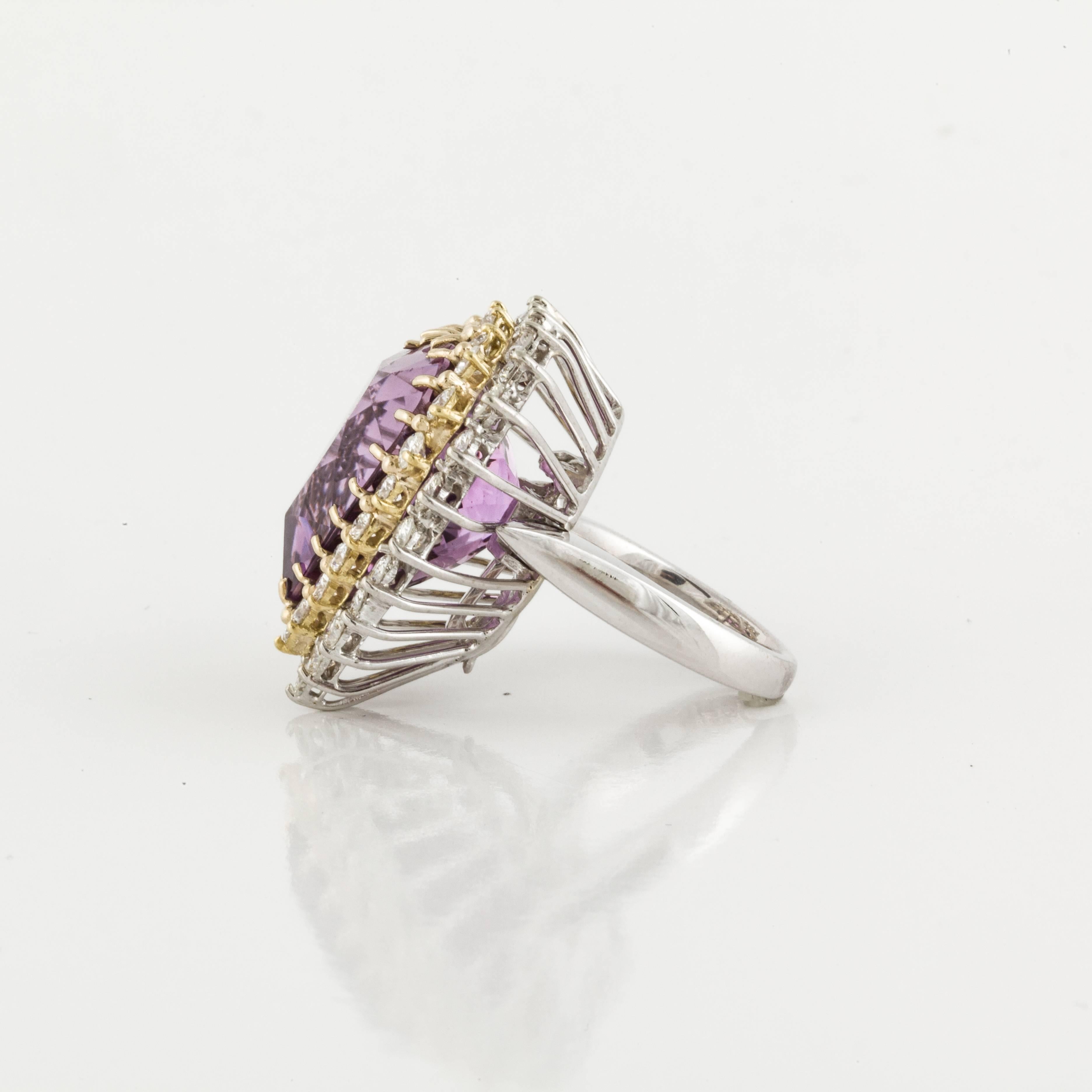 heart-shaped amethyst ring gold