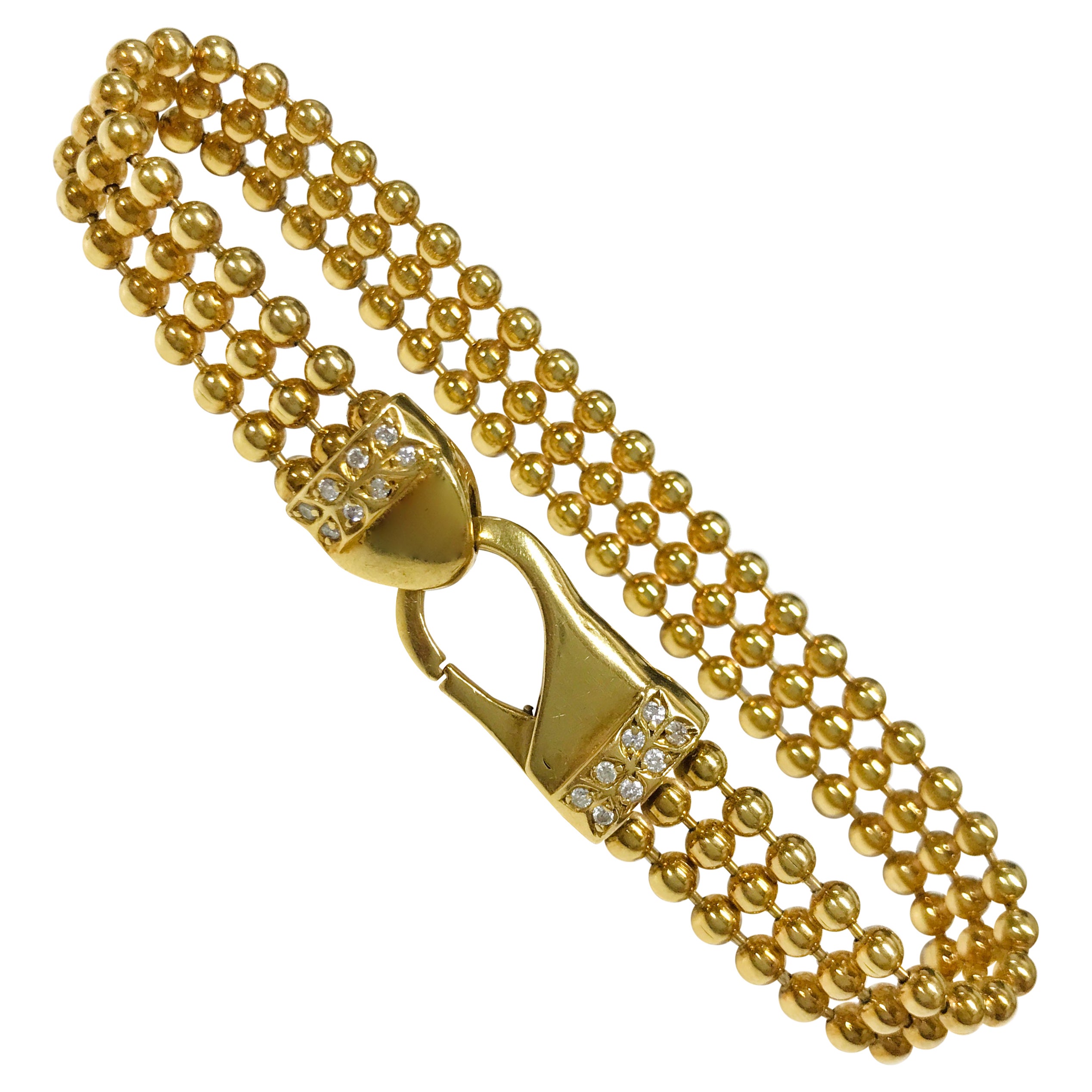 Bracciale con diamanti italiani a 18 carati