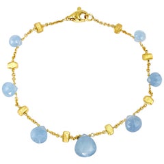 18 Karat Marco Bicego Aquamarine Bracelet