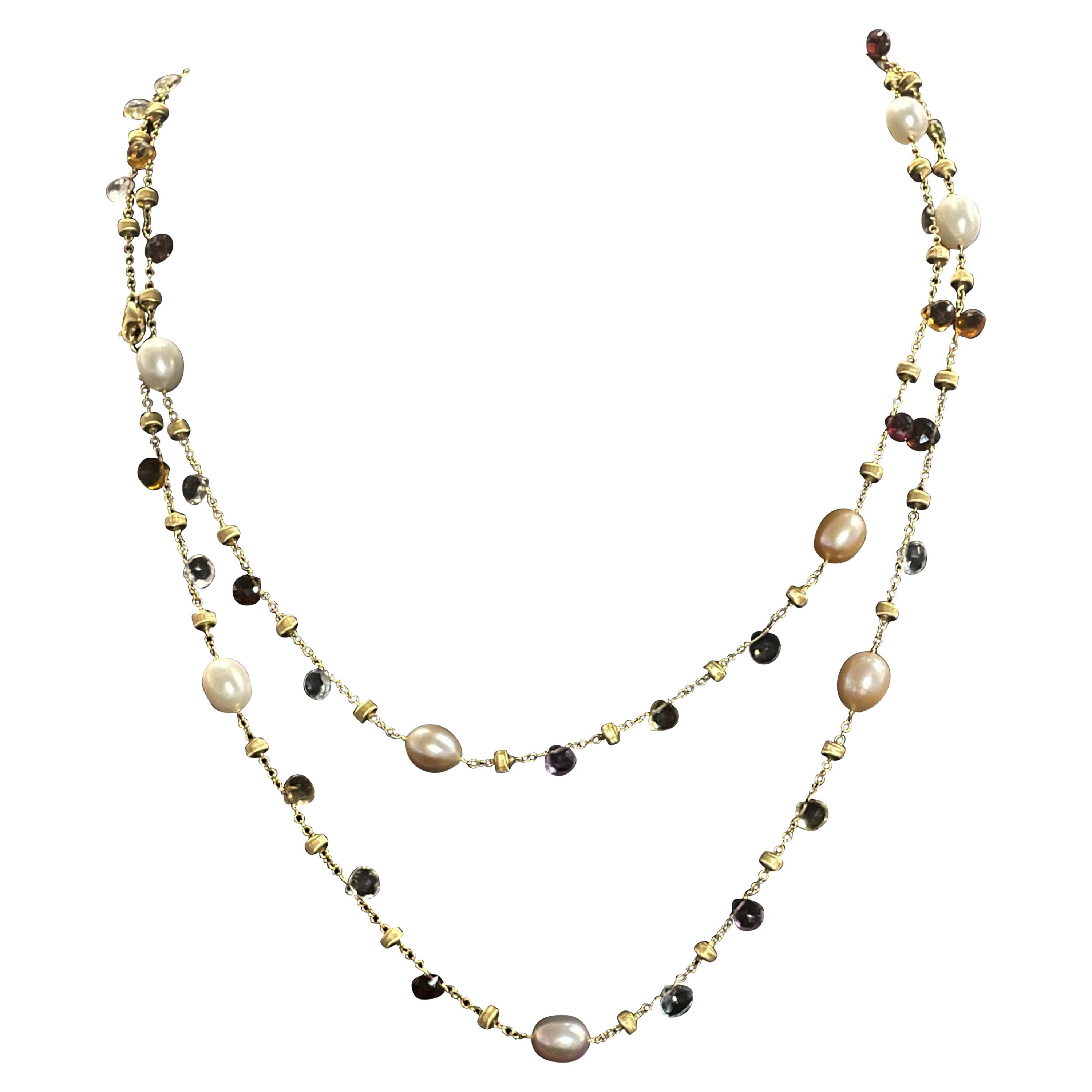18 Karat Marco Bicego Paradise Pearl Necklace