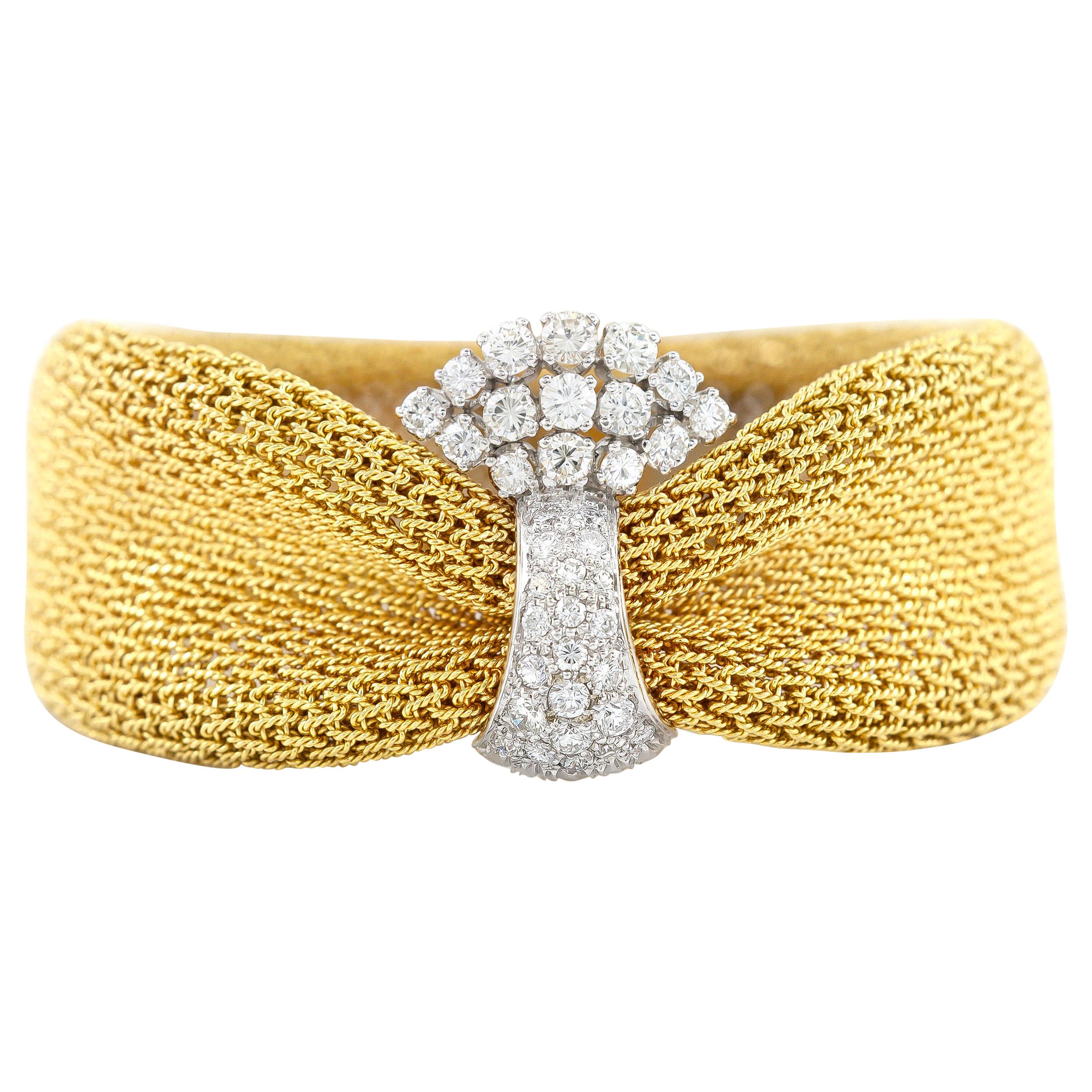 Diamond, 18K Yellow Gold Bracelet with Extender For Sale at 1stDibs  18k gold  bracelet extender, white gold bracelet extender, gold bracelet extender